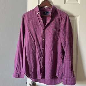 Vineyard vines Men's size med  flannel slim fit tucker shirt checks